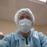 Diane's view of Aaron in the OR Diane's view of Aaron in the OR