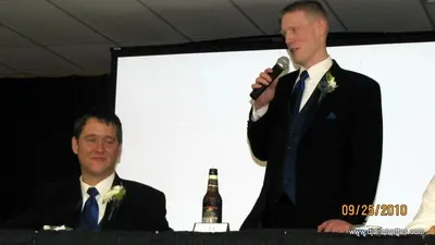 Best Man giving a toast