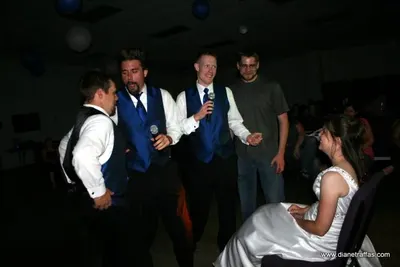 Groomsmen serenade-