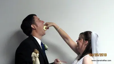 Aaron eating cake