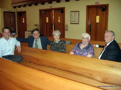 John Graham, Eric and Joan Berman, Mary Traffas and Eddie Gulli
