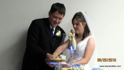Cutting the cake