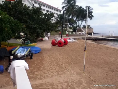 View of the water sports desk from the SCUBA desk