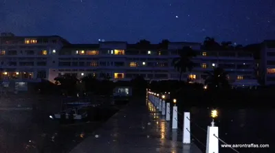 View of hotel from end of pier