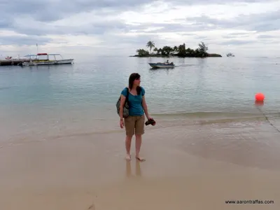 Diane in the sand