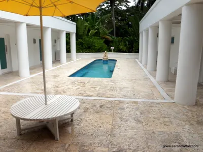 The mineral pool, also called the Buddha pool