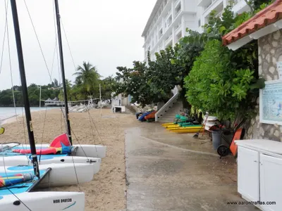 View east from the water sports desk