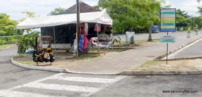 Trinket shop in the Dunn's River Falls parking lot