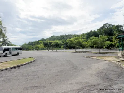 Scenic parking lot at the top of Dunn's River Falls
