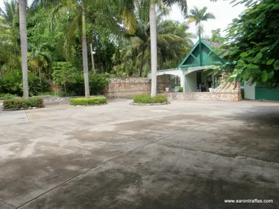 Waiting area outside the falls