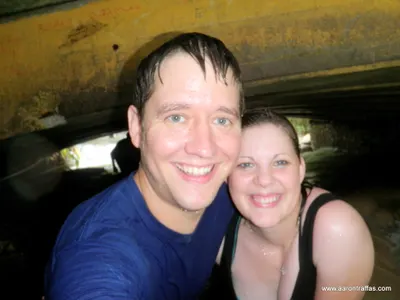 Aaron and Diane under the bridge
