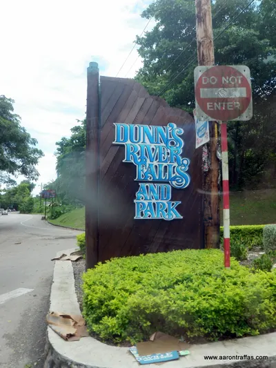 The sign outside the park
