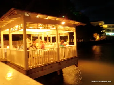 The bayside deck over the sea