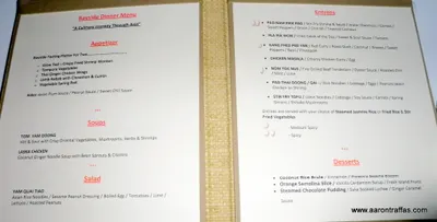 Bayside menu