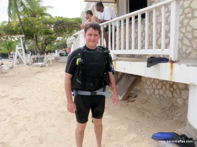 Aaron in the SCUBA gear