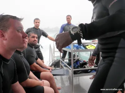 Receiving the final briefing