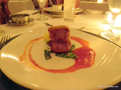 The seafood cakes at Eight Rivers restaurant