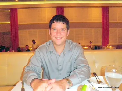 Aaron Traffas at the Eight Rivers restaurant