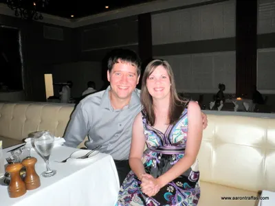 Aaron and Diane Traffas at the Eight Rivers restaurant