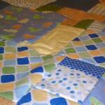 Baby's quilt close up